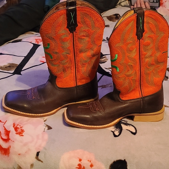 Twisted X Hooey all leather boots 9EE - Picture 2 of 9